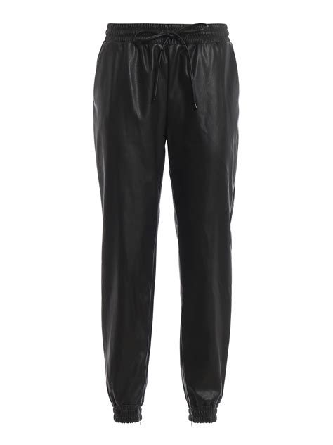 michael kors leather trousers|Luxury Pants & Shorts .